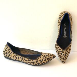 Rothy’s The Point Leopard Flats